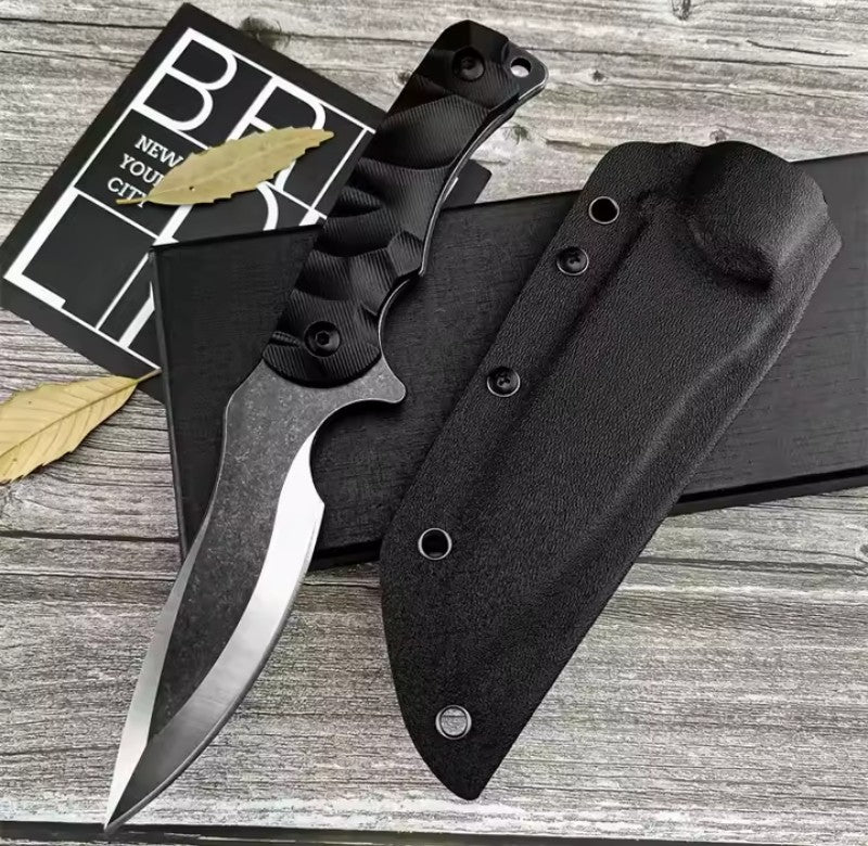 Coltello Tattico a Lama Fissa – 24 cm – Design Ergonomico e Fodero Incluso