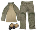 Uniforme Tattica Combat Set - Ranger Green (Giacca + Pantaloni + Ginocchiere)