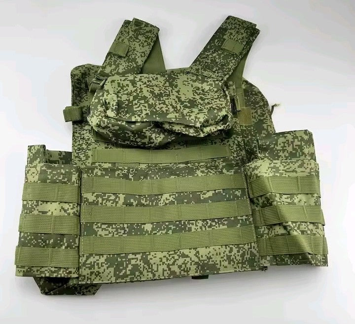 Gilet Tattico Modulare Plate Carrier – Camo Digitale EMR