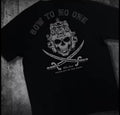 T-Shirt  "Bow To No One" - Grafica Operator Skull 100%cotone