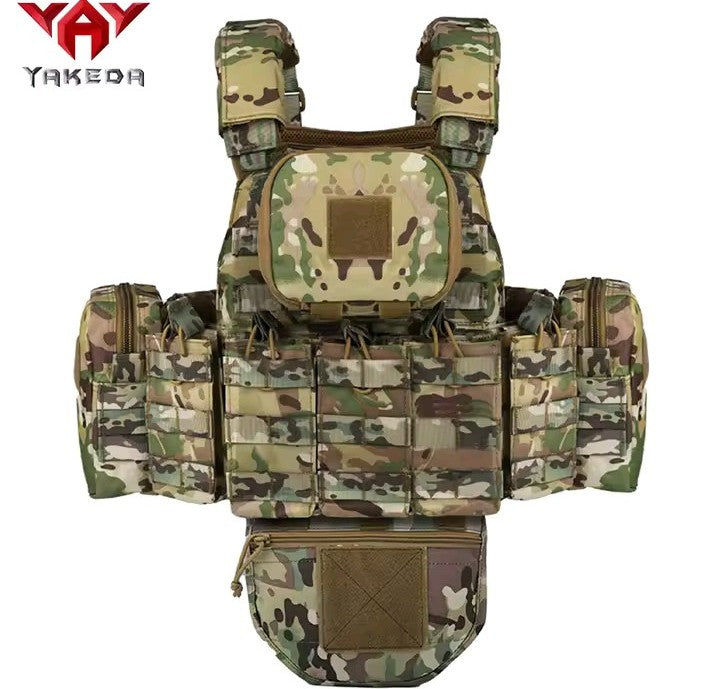 Yakeda® Gilet Tattico Modulare Multitasca – Plate Carrier Regolabile ad Alte Prestazioni