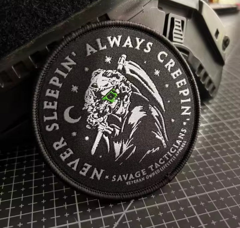 Patch Tattica "Never Sleepin' Always Creepin'" - Edizione Savage Tacticians