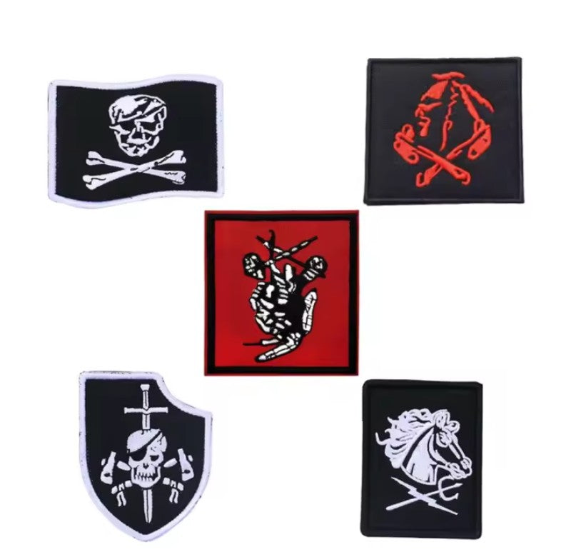 Patch Tattica "LRRP Grim Reaper" - Insegna Ricognizione Forze Speciali in Ricamo Alta Definizione