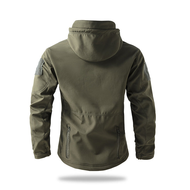 Giacca Tattica Softshell Combat con Cappuccio – Serie All-Weather Tactical