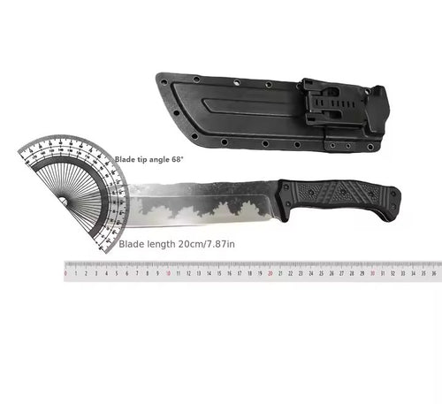 Coltello Tattico da Sopravvivenza Bushcraft con Fodero Rigido Kydex-Style