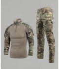 Completo Tattico Professionale – Maglia Combat Shirt e Pantaloni Mimetici Multicam
