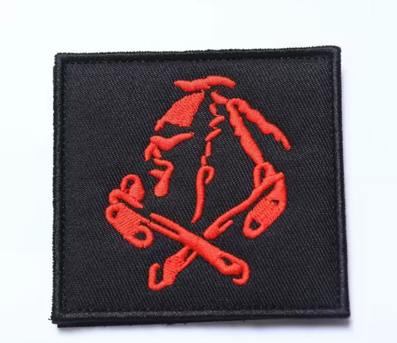 Patch Tattica "LRRP Grim Reaper" - Insegna Ricognizione Forze Speciali in Ricamo Alta Definizione
