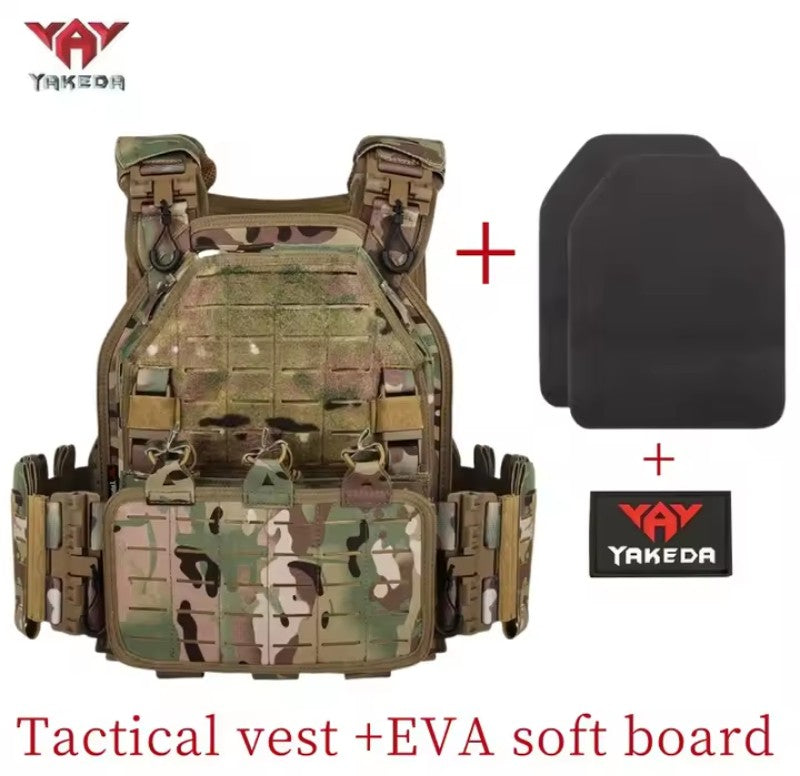 Yakeda Tactical Plate Carrier – Sistema Modulare a Sgancio Rapido con Soft Board EVA
