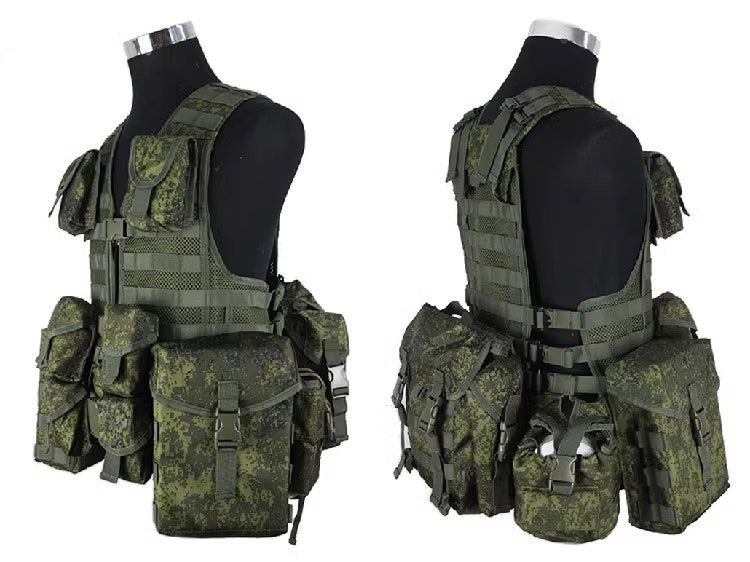 Prodotto: Gilet Tattico Modulare "6sh117" EMR - Sistema Completo con Utility Pouch PKM