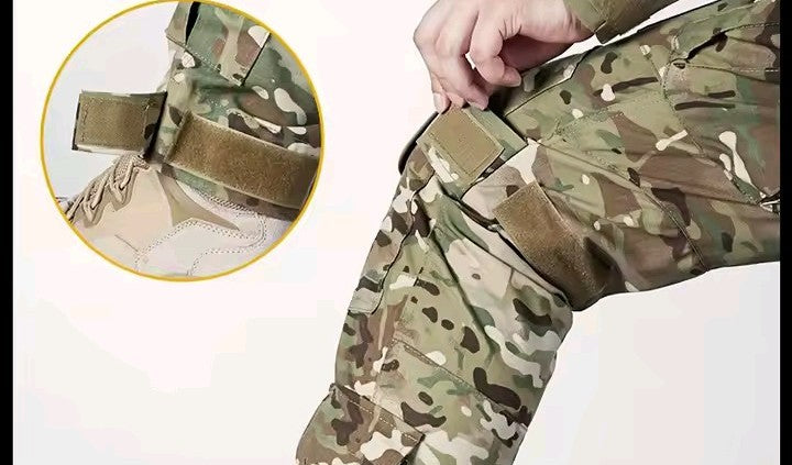Pantaloni Tattici Combat da Combattimento con Ginocchiere Integrate – Serie Professional Heavy Duty