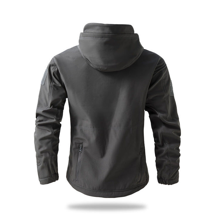 Giacca Tattica Softshell Combat con Cappuccio – Serie All-Weather Tactical