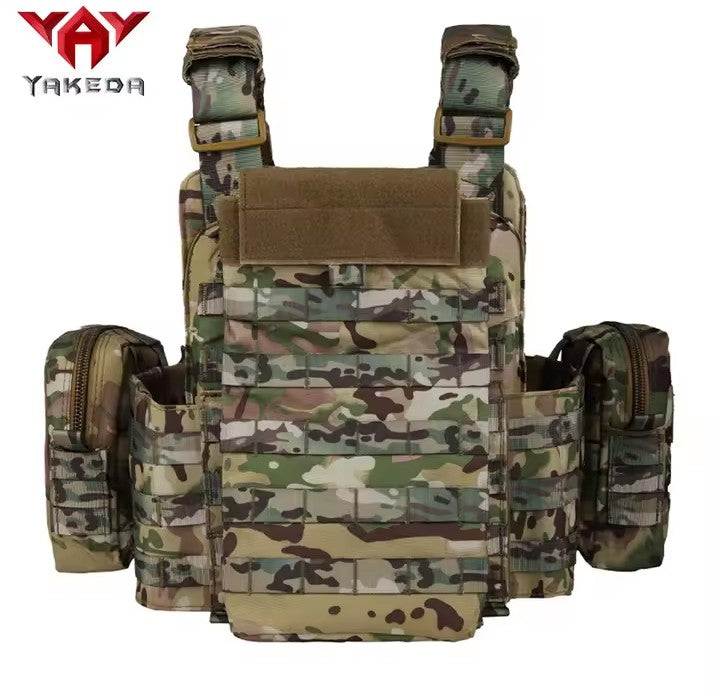 Yakeda® Gilet Tattico Modulare Multitasca – Plate Carrier Regolabile ad Alte Prestazioni