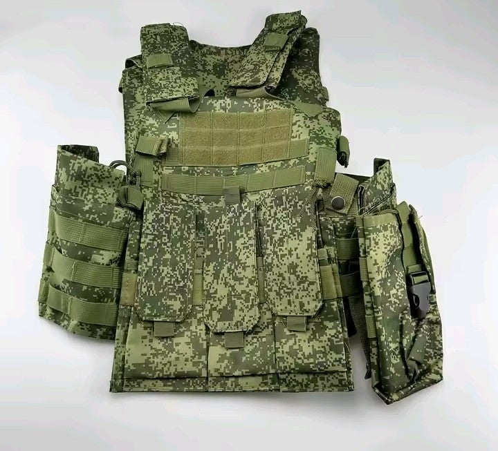 Gilet Tattico Modulare Plate Carrier – Camo Digitale EMR