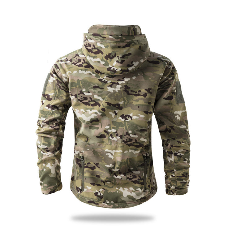 Giacca Tattica Softshell Combat con Cappuccio – Serie All-Weather Tactical
