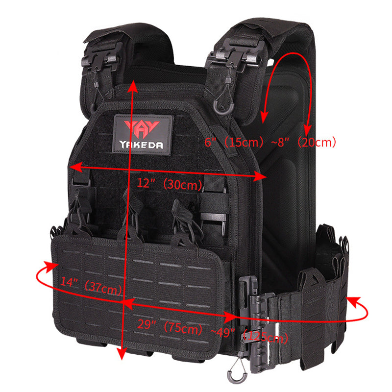 Yakeda Tactical Plate Carrier – Sistema Modulare a Sgancio Rapido con Soft Board EVA