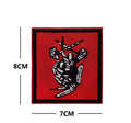 Patch Tattica "LRRP Grim Reaper" - Insegna Ricognizione Forze Speciali in Ricamo Alta Definizione