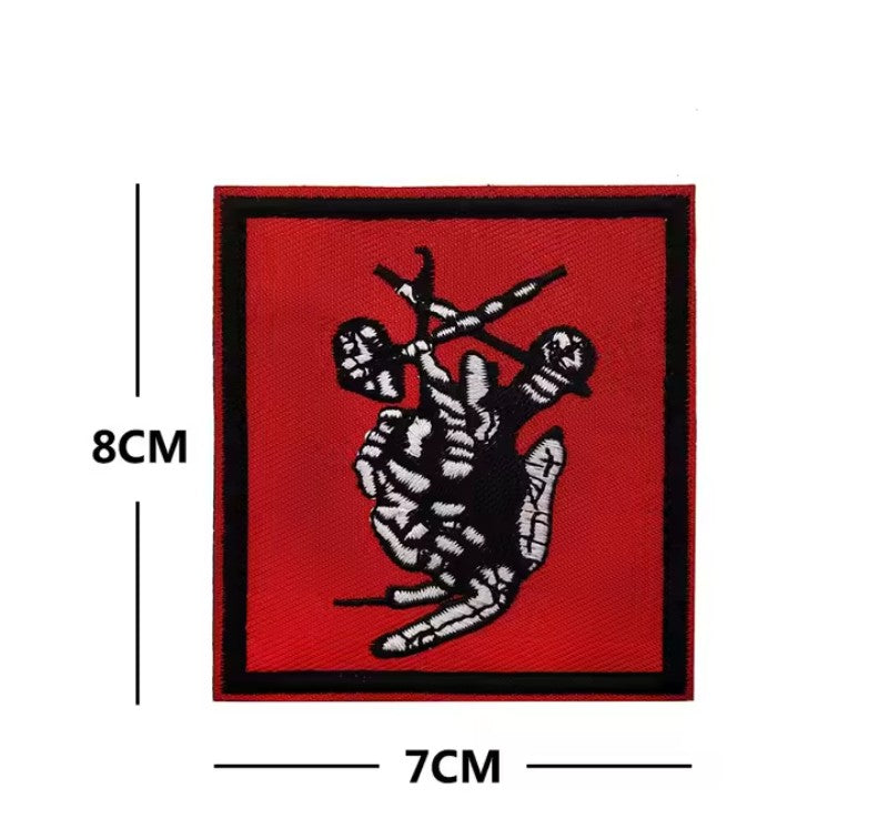 Patch Tattica "LRRP Grim Reaper" - Insegna Ricognizione Forze Speciali in Ricamo Alta Definizione