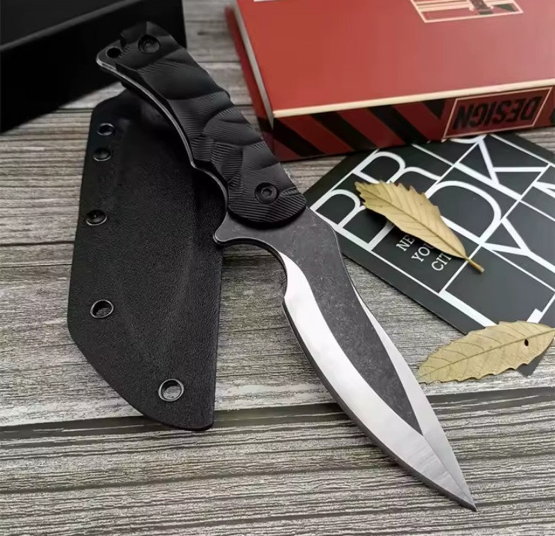 Coltello Tattico a Lama Fissa – 24 cm – Design Ergonomico e Fodero Incluso